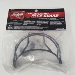 Rawlings BB1WG Batting Helmet Face Guard Black Fits RCFH MLBH Baseball Softball